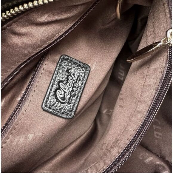 Cluci Leather Purse Womens Shoulder Bag Pebbled Leather White Smooth - Picture 8 of 12